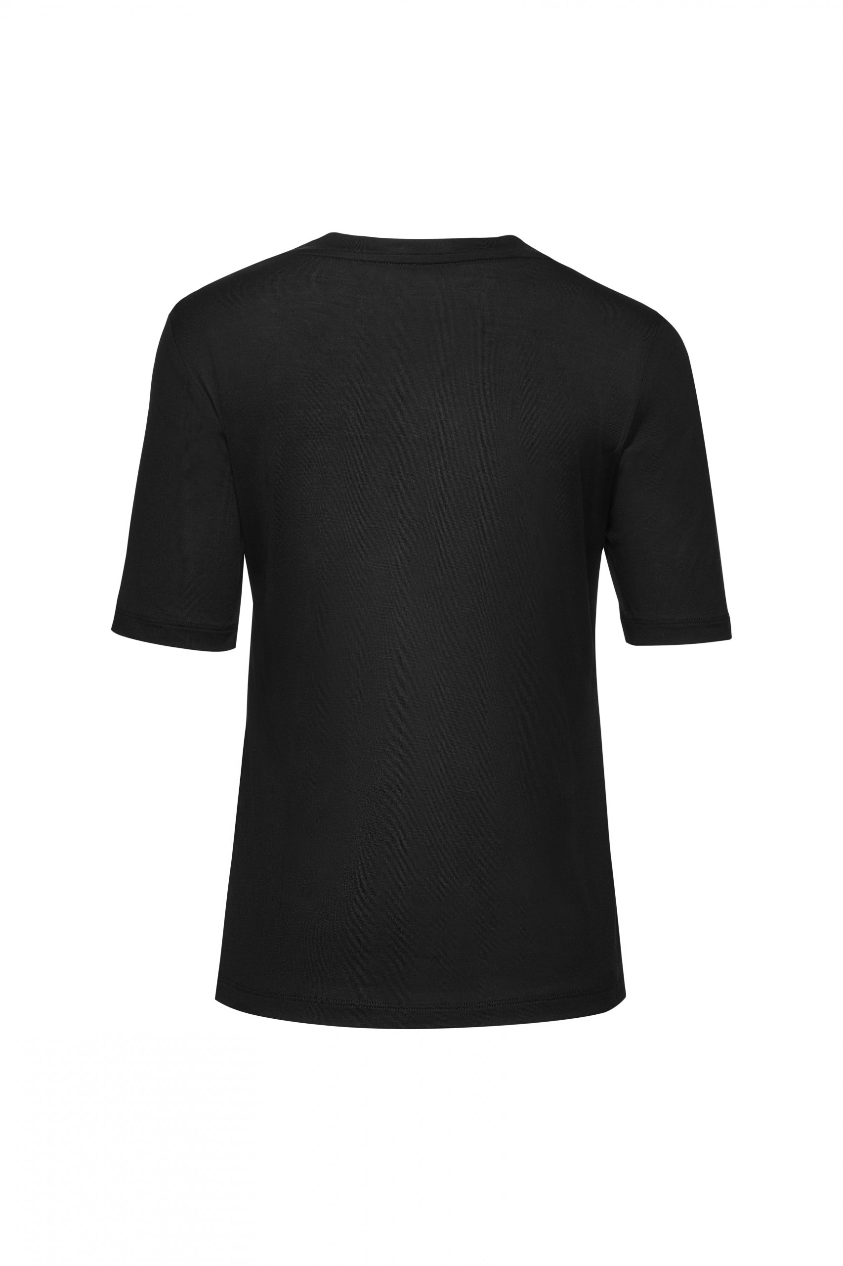 Jedwabny T-shirt black