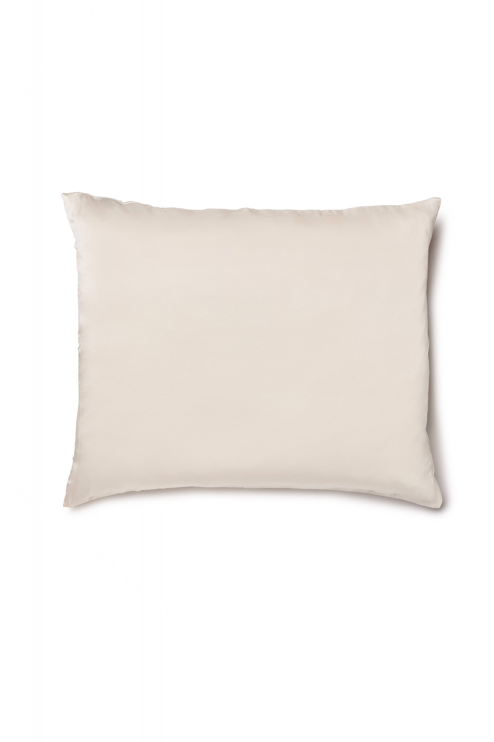 Silk Pillowcase in silver 50 x 60 cm