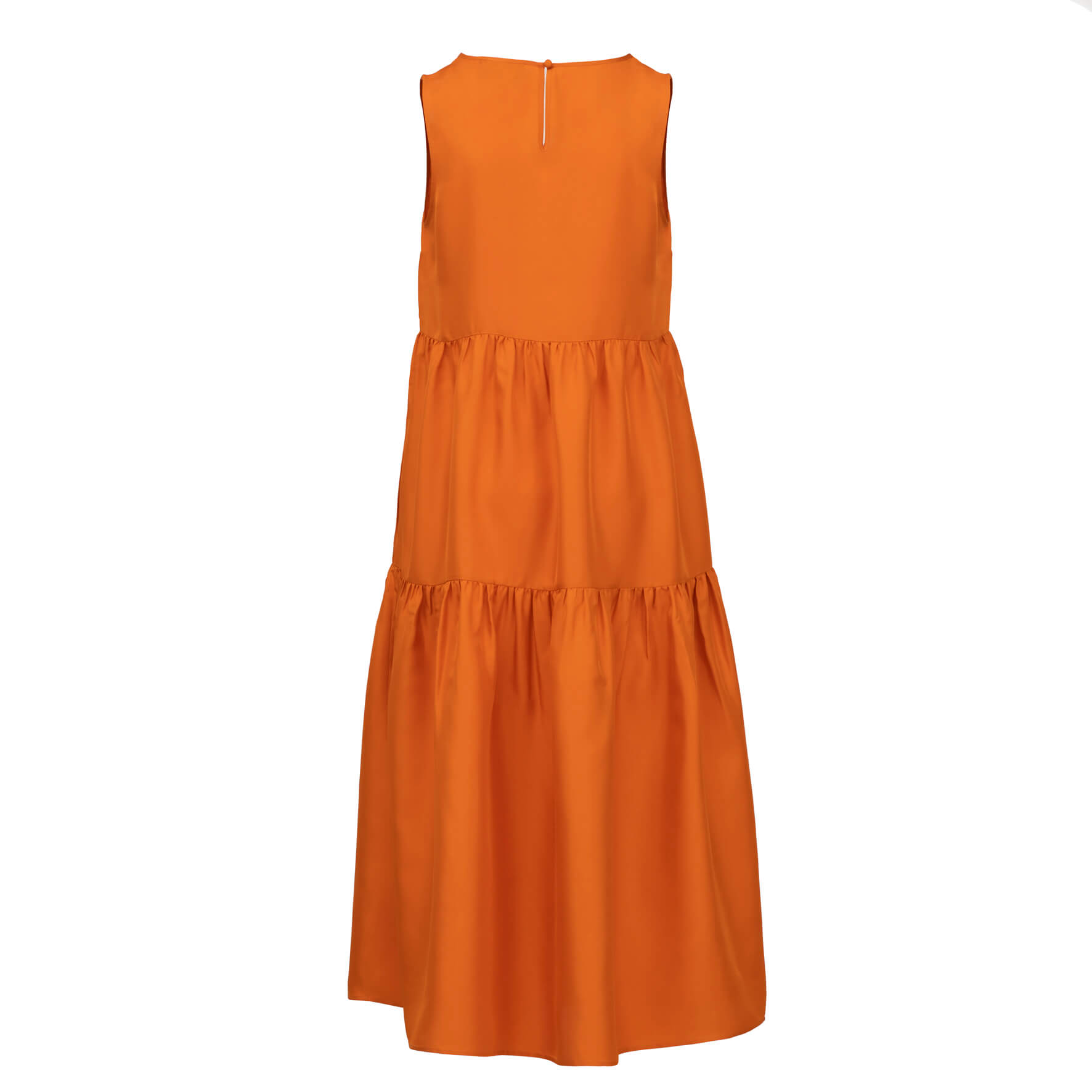 Jedwabna sukienka z kieszeniami orange