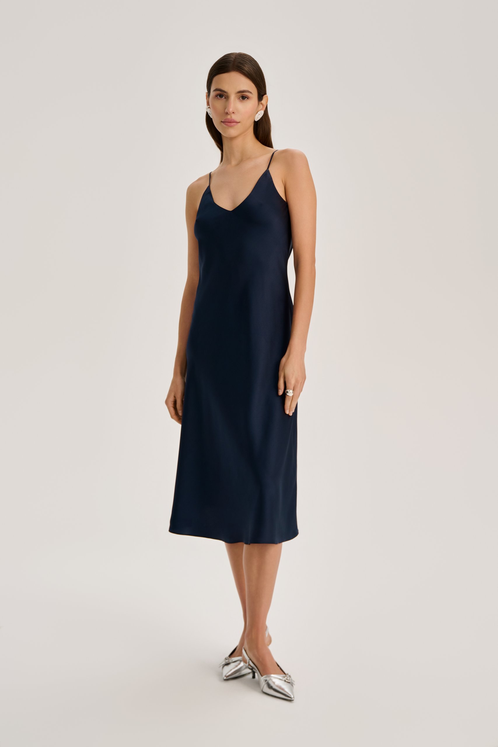 SILK MIDI DRESS FROM THE MOON COLLECTION