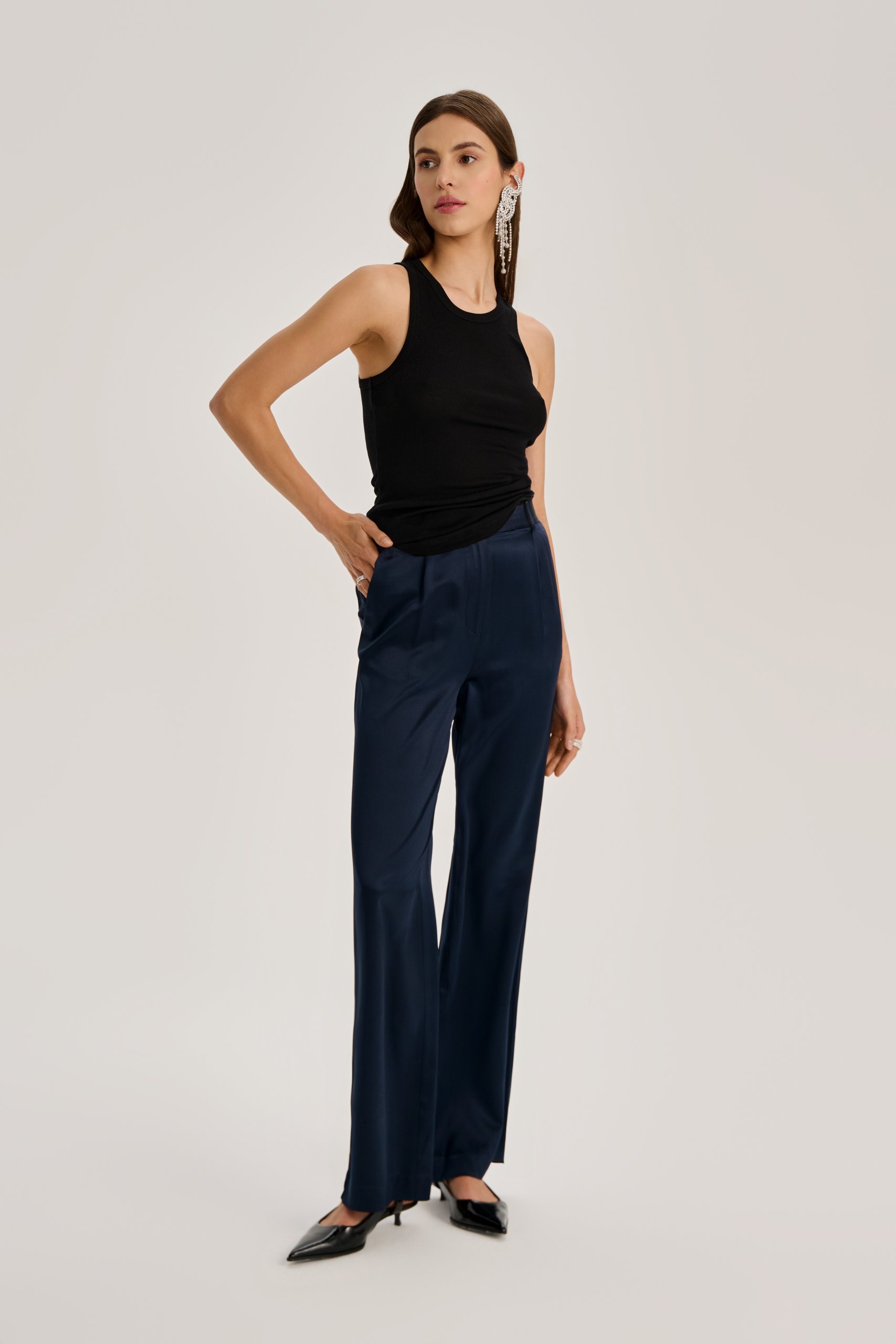 SILK SUIT TROUSERS FROM THE MOON COLLECTION