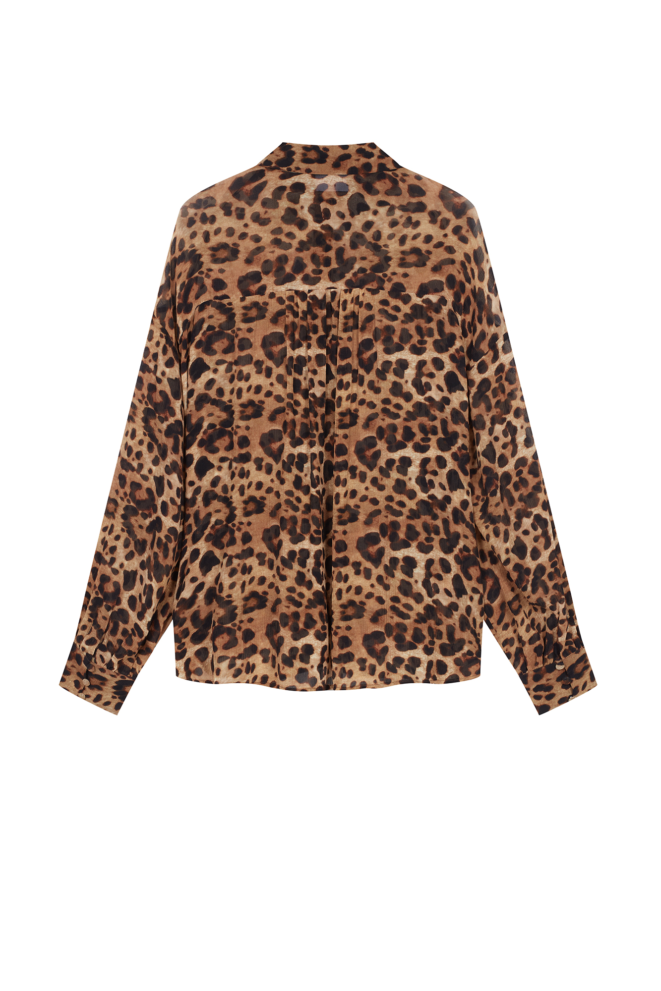 SILK SHIRT IN LEO PRINT