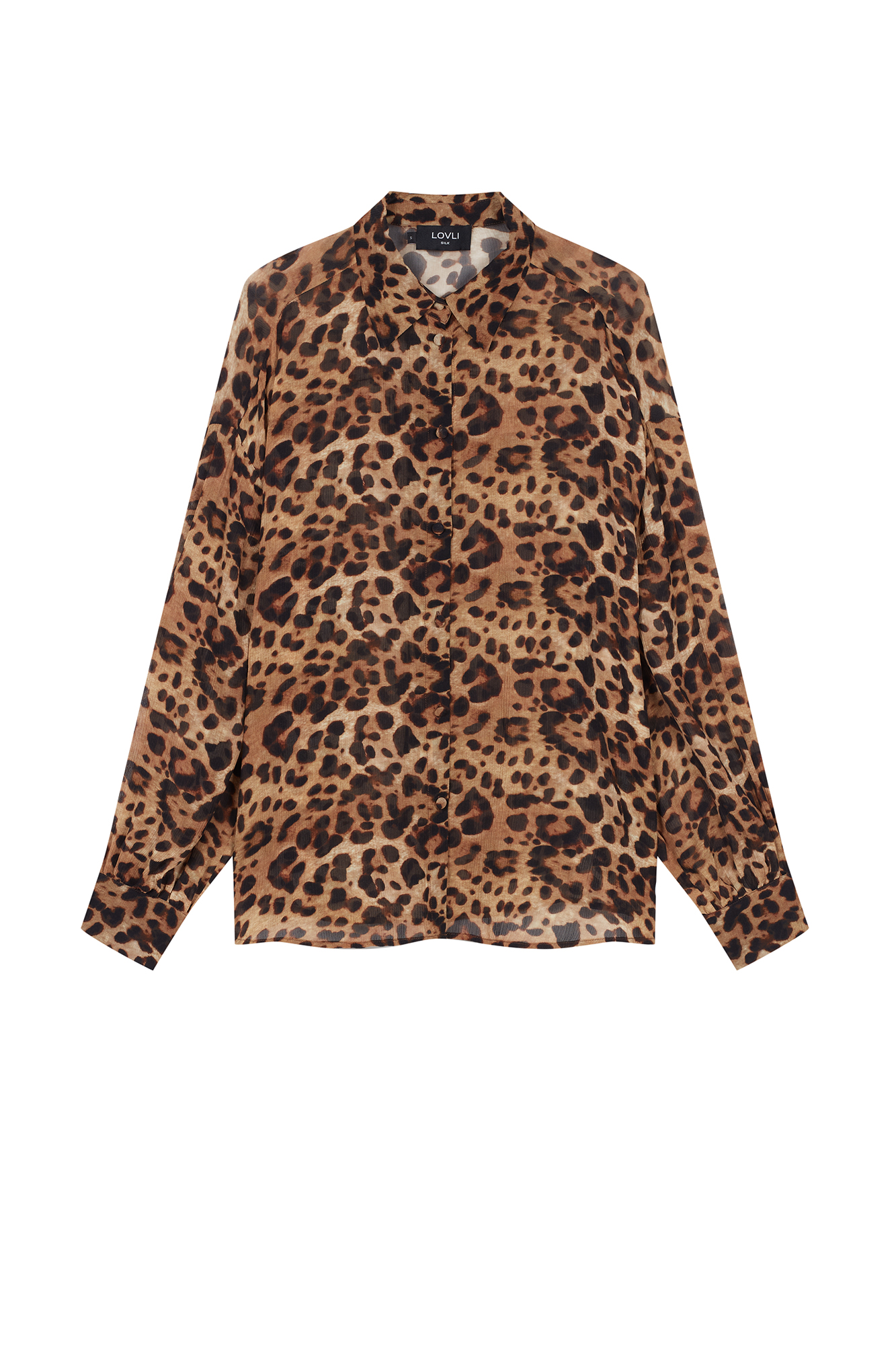 SILK SHIRT IN LEO PRINT