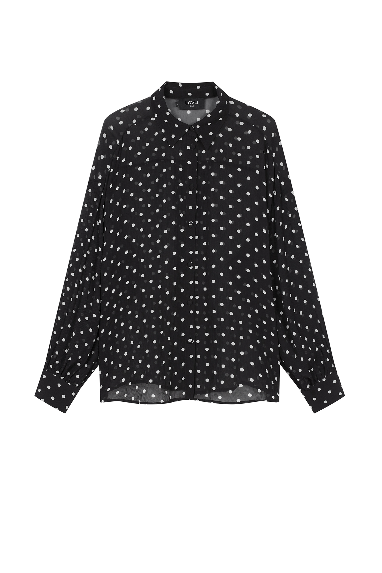 SILK SHIRT IN POLKA DOT