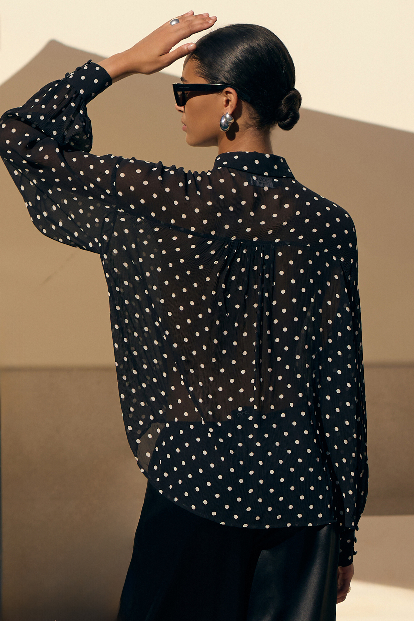 SILK SHIRT IN POLKA DOT