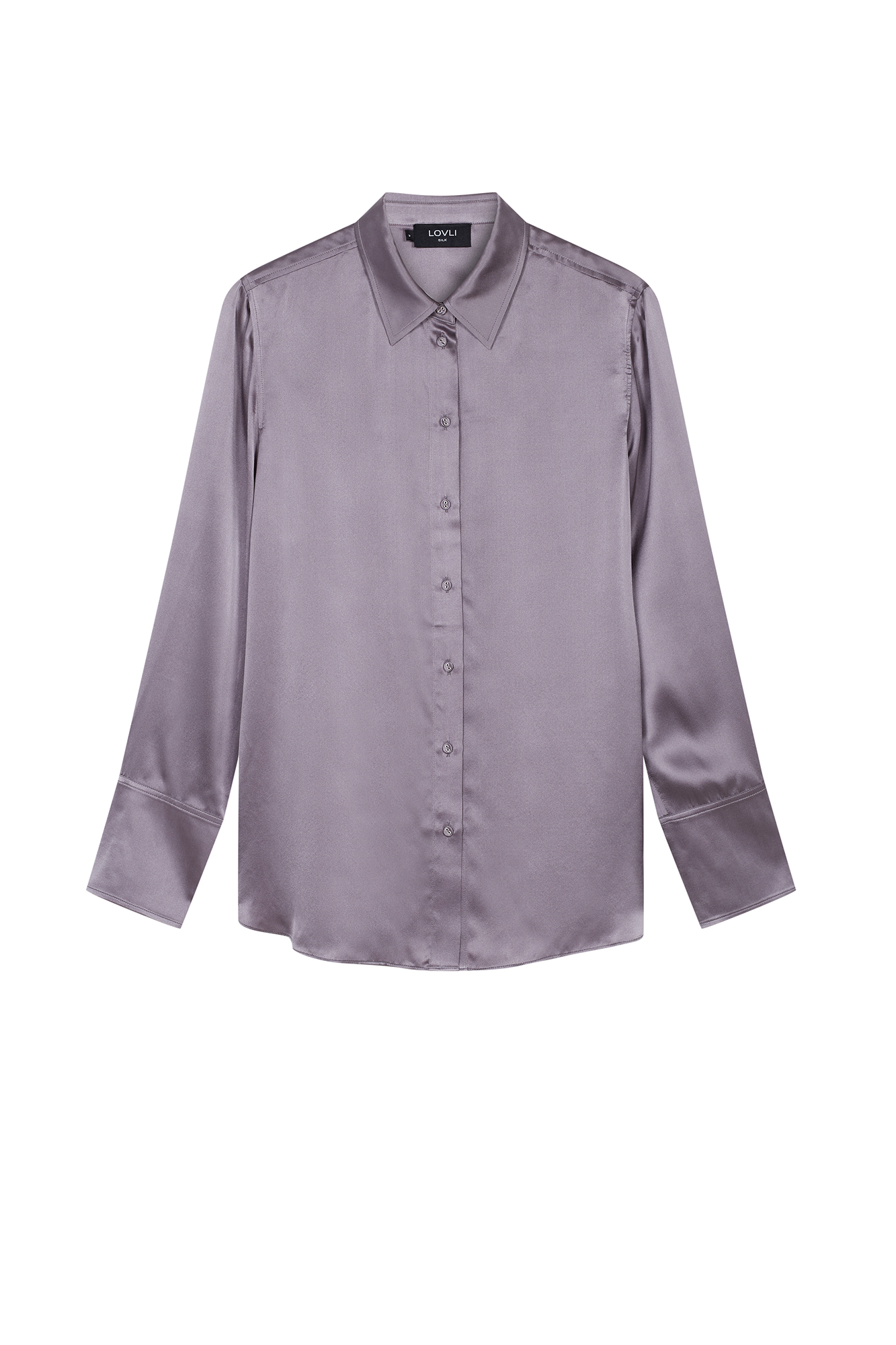 SILK SHIRT IN SILVER