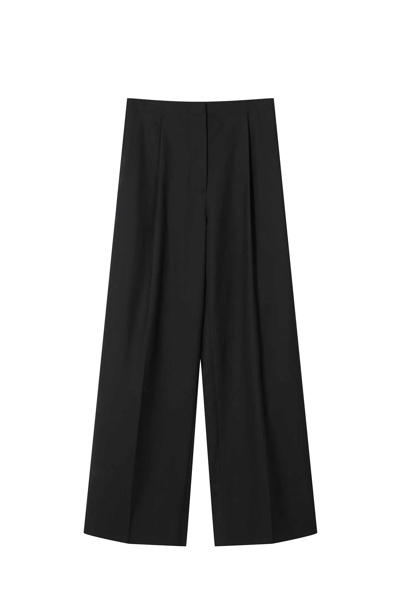 WIDE-LEG WOOL TROUSERS