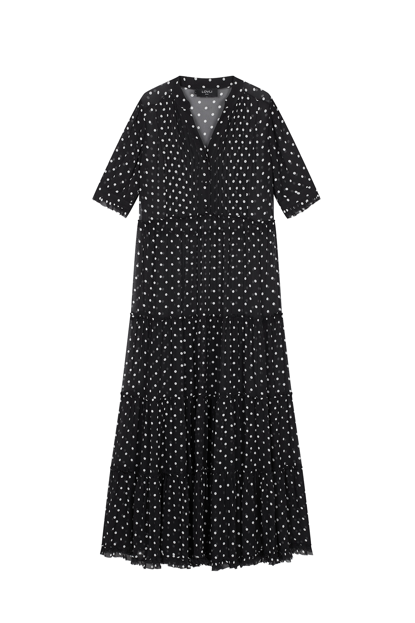 SILK DRESS IN POLKA DOT