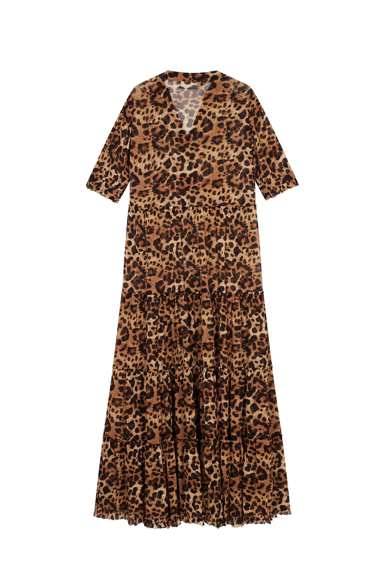 SILK DRESS IN LEO PRINT