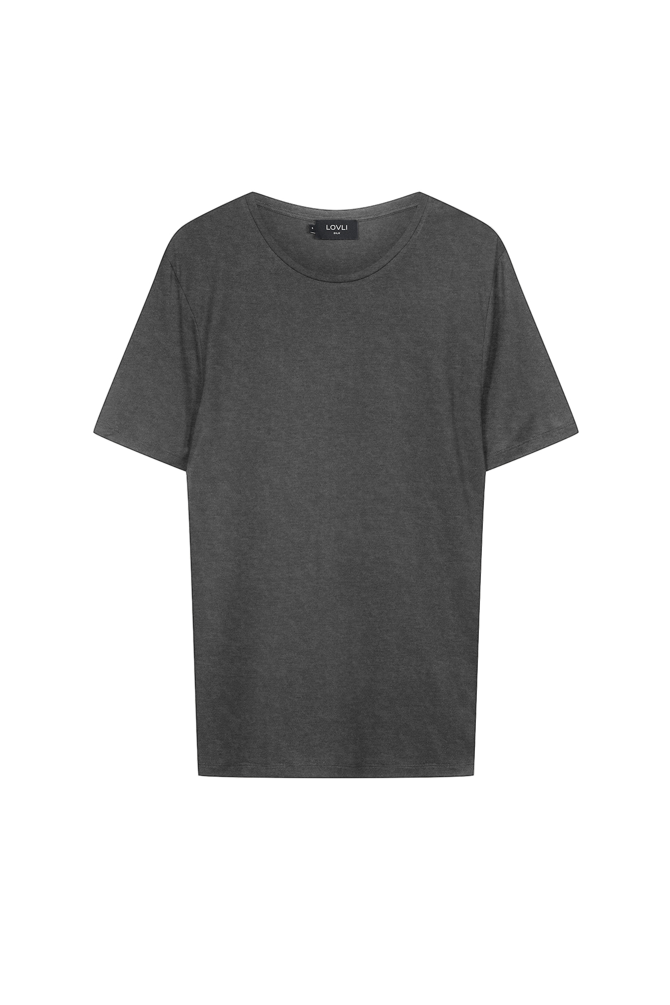 SILK MEN'S T-SHIRT IN SILVER