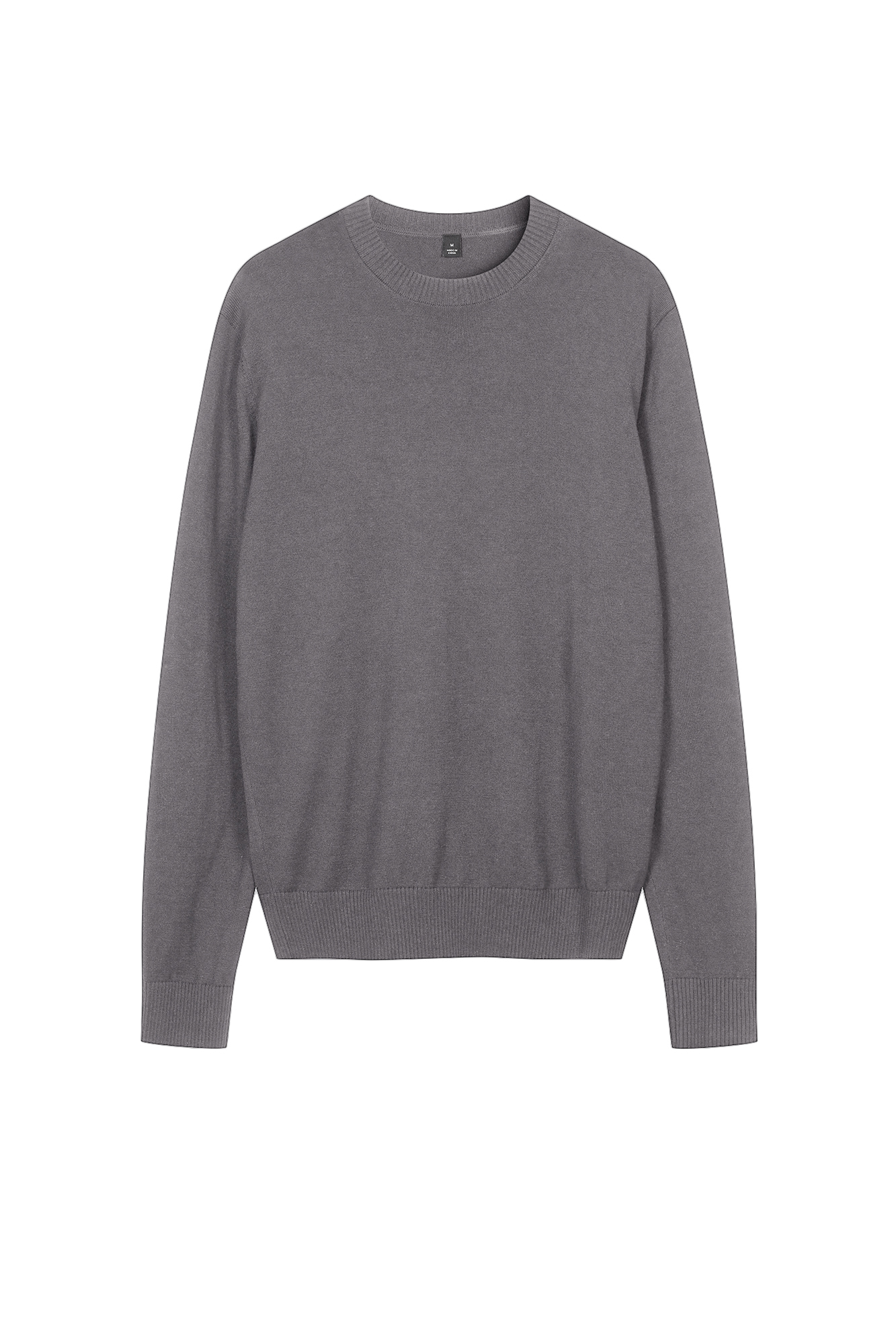 MEN'S WOOL SWEATER WITH SILK IN GREY