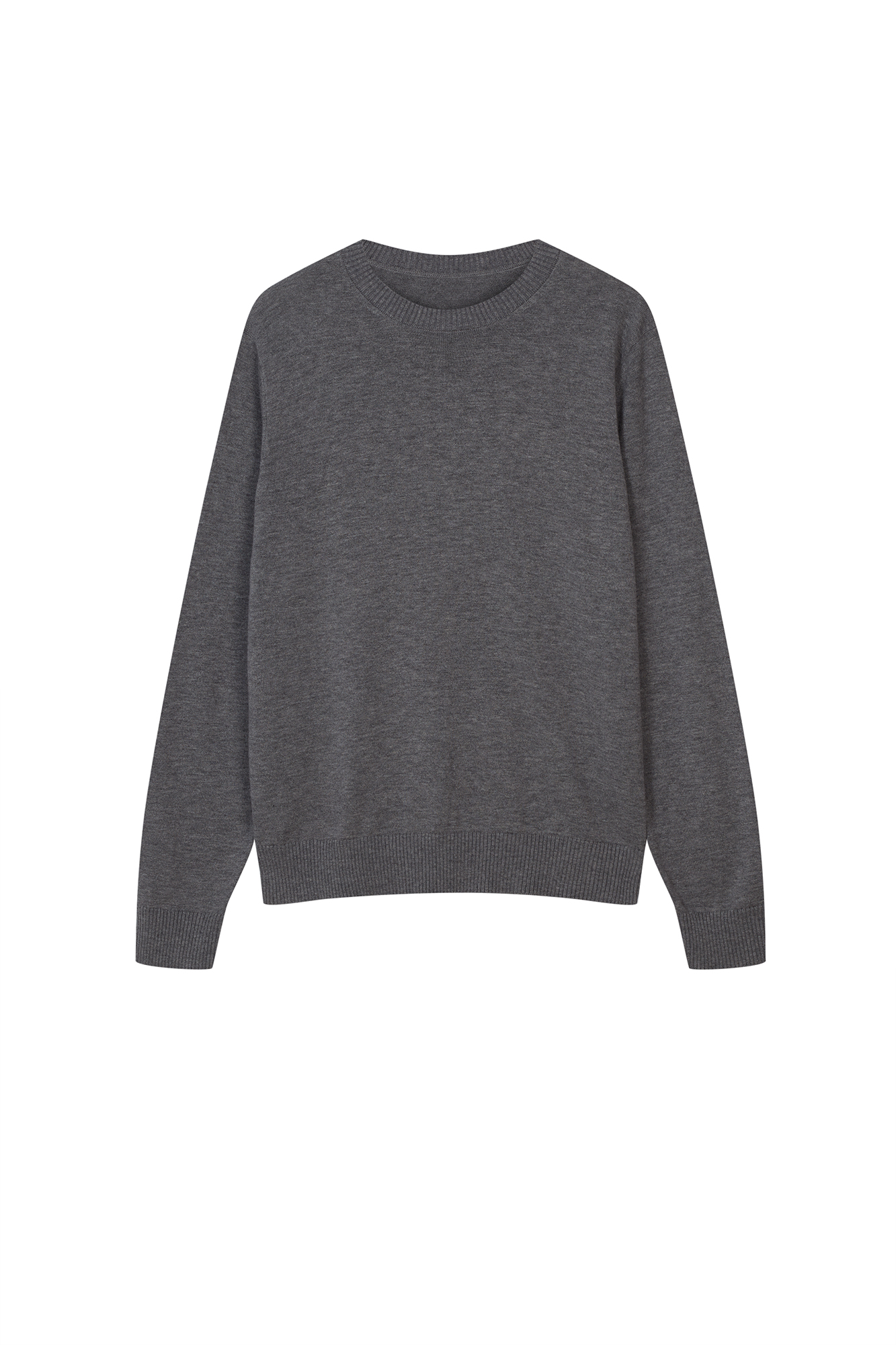 WOOL SWEATER WITH SILK IN GREY